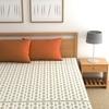 Homefab India 144 TC Microfiber Double Bedsheet with 2 Pillow Covers - Orange