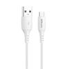 Portronics Konnect A Type-C Cable with 3A Rapid Charging & 480mbps Data Transmission,1 M Cord Length(White)