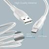Portronics Konnect A Type-C Cable with 3A Rapid Charging & 480mbps Data Transmission,1 M Cord Length(White)