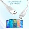 Portronics Konnect A Type-C Cable with 3A Rapid Charging & 480mbps Data Transmission,1 M Cord Length(White)