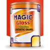 Magic Paints Enamel Paint Smooth Gloss Finish, Durable & Weather-Resistant Coating for Wood and Metal Orange 1l