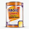 Magic Paints Enamel Paint Smooth Gloss Finish, Durable & Weather-Resistant Coating for Wood and Metal Orange 1l