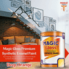Magic Paints Enamel Paint Smooth Gloss Finish, Durable & Weather-Resistant Coating for Wood and Metal Orange 1l