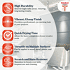 Magic Paints Enamel Paint Smooth Gloss Finish, Durable & Weather-Resistant Coating for Wood and Metal Orange 1l