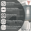 Magic Paints Enamel Paint Smooth Gloss Finish, Durable & Weather-Resistant Coating for Wood and Metal Ultra White 1l