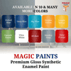 Magic Paints Enamel Paint Smooth Gloss Finish, Durable & Weather-Resistant Coating for Wood and Metal Ultra White 1l
