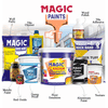 Magic Paints Enamel Paint Smooth Gloss Finish, Durable & Weather-Resistant Coating for Wood and Metal Ultra White 1l