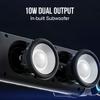 Woos Portable Bluetooth Speakers Wireless 10W Loud Stereo Sound 5H Playtime Acoustic Drivers Built-in FM Radio Micro SD Card USB AUX-in Slot for Smartphone, PC, MP3 for Home Outdoors Red