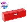 Woos Portable Bluetooth Speakers Wireless 10W Loud Stereo Sound 5H Playtime Acoustic Drivers Built-in FM Radio Micro SD Card USB AUX-in Slot for Smartphone, PC, MP3 for Home Outdoors Red