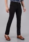 VILLAIN Men's Slim Fit Cotton Stretchable Trousers - Brown