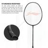 Li-Ning Black, Grey Strung Badminton Racquet, 77 G