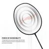 Li-Ning Black, Grey Strung Badminton Racquet, 77 G