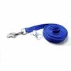 THE DDS STORE Dog Collar Leash Set Dog Training Combo Lead 10.FT Long Rope Cotton Nylon Webbing Recall Obedience Line Leash for Pet Best for Small to Medium Breed Dogs (10.Feet Leash & Collar 0.75 inch, Blue).