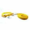 THE DDS STORE Nylone Pet Dog Collar Leash Set Dog Training Lead 10.FT Long Rope Cotton Nylon Webbing Recall Obedience Line Leash for Pet Best for Small to Medium Breed Dogs (10.Feet Leash & Collar 0.75 inch, Yellow).