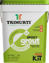 Trimurti 5 Kg Sparkling Golden Night Black Premium Stain-free Epoxy Grout 2 Component with Ultimate Protection for Floor & Wall Tiles - Stain Resistant, Waterproof, and Fortified with Hardener, Resin, and Filler Powder