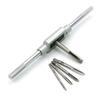 Nitya E-commerce 8PCS Metric Tap Set,Tap and tap Set,Hand Screw Thread Taps Set,Mini Metric Plug Tap Screw Tap Tapping tool M3 M4 M5 M6 M8 M10 M12