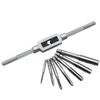 Nitya E-commerce 8PCS Metric Tap Set,Tap and tap Set,Hand Screw Thread Taps Set,Mini Metric Plug Tap Screw Tap Tapping tool M3 M4 M5 M6 M8 M10 M12
