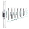 Nitya E-commerce 8PCS Metric Tap Set,Tap and tap Set,Hand Screw Thread Taps Set,Mini Metric Plug Tap Screw Tap Tapping tool M3 M4 M5 M6 M8 M10 M12