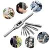 Nitya E-commerce 8PCS Metric Tap Set,Tap and tap Set,Hand Screw Thread Taps Set,Mini Metric Plug Tap Screw Tap Tapping tool M3 M4 M5 M6 M8 M10 M12