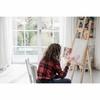 Pragati Systems 7 Oz. Medium Grain Primed Cotton Canvas Roll for Oil & Acrylic Painting, Canvas for Professional Painting Projects, White (60 Inch x 5 Meter)