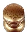 Rastogi Handicrafts Golden Print Copper Water Bottle 950 ml