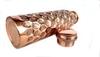 Rastogi Handicrafts Hammered Copper Hand Painted Water Bottle 950 ml