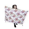 PRACWAL Light Green all over printed scarf For Women Summer/Winter Cotton Scarf 100x100 cms