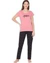 Bodycare Womens Combed Cotton Tshirt & Pyjama Set BSLS11016