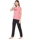 Bodycare Womens Combed Cotton Tshirt & Pyjama Set BSLS11016