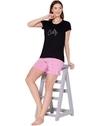 Bodycare Womens Modal Printed Night Suit Set of Tshirt & Shorts-BSSS17503