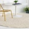 Alef  Soft Shaggy Carpet Lu*urious Fur Carpets for Living Room, Soft and Cozy Carpets for Bedroom, Handcrafted Carpet for Kid's Room Perfect Comfort & Style - (Ivory, 4*4 Feet)