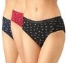 Human Clothes Women's Cotton Hipsters (Pack of 3)colors may vary from image