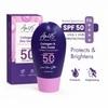 AN45 SPF 50 PA++++ Tinted Fluid Sunscreen Collagen & zinc oxide, Broad Spectrum UVA UVB Protection, Lightweight, Non-Greasy, No White Cast