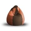 Style Homez Premium Leatherette Classic Bean Bag Size XL Brown Tan Color, Cover Only