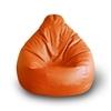 Style Homez Premium Leatherette Classic Bean Bag XXL Size Orange Color, Cover Only