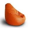 Style Homez Premium Leatherette Classic Bean Bag XXL Size Orange Color, Cover Only