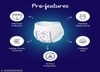 Honey Bunny Pants Diapers Medium Size M - 72 pcs with Super Soft Dry Plus (7-12 kgs)
