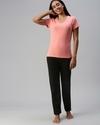 NOTYET BY US Women Black,Grey Solid Pyjamas (36)