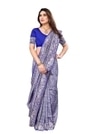 Sidhidata Women's Banarasi Jacquard Silk Saree With Unstitched Blouse Piece (Silk Kasturi) Royal Blue