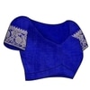 Sidhidata Women's Banarasi Jacquard Silk Saree With Unstitched Blouse Piece (Silk Kasturi) Royal Blue