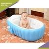 Safe-o-kid Inflatable Baby Bath Tub With Air Pump, Non-Slip, Travel-Friendly, Foldable Shower Pool For Kids - Blue Pack of 1