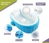 Safe-o-kid Inflatable Baby Bath Tub With Air Pump, Non-Slip, Travel-Friendly, Foldable Shower Pool For Kids - Blue Pack of 1