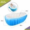 Safe-o-kid Inflatable Baby Bath Tub With Air Pump, Non-Slip, Travel-Friendly, Foldable Shower Pool For Kids - Blue Pack of 1
