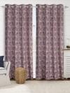 Saral Home Blue Cotton Blackout Set of 2 Door Curtains (4X7 Feet)