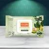 Tulips Refreshing Wet Wipes, Cucumber & Avocado, made with PLANT based fibre, LID Pack (Pack of 3, 30 wipes each)