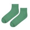 Dynamocks Men & Women Ankle Length Socks (Pack of 1 Pair; Green; Combed Cotton; Anti Odour; Breathable; Durable)