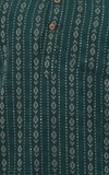 SAFAWY Men's Khadi Kurta Set Green