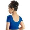 Abhi Women's  Readymade Stretchable Designer Net Half Sleeves Abhi Dark Blue Blouse_1620