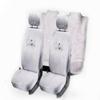 Dressrosa White Cotton Car Seat Cover for Maruti Zen (Pack of 4)