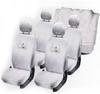 Dressrosa White Cotton Car Seat Cover for Maruti Zen (Pack of 4)